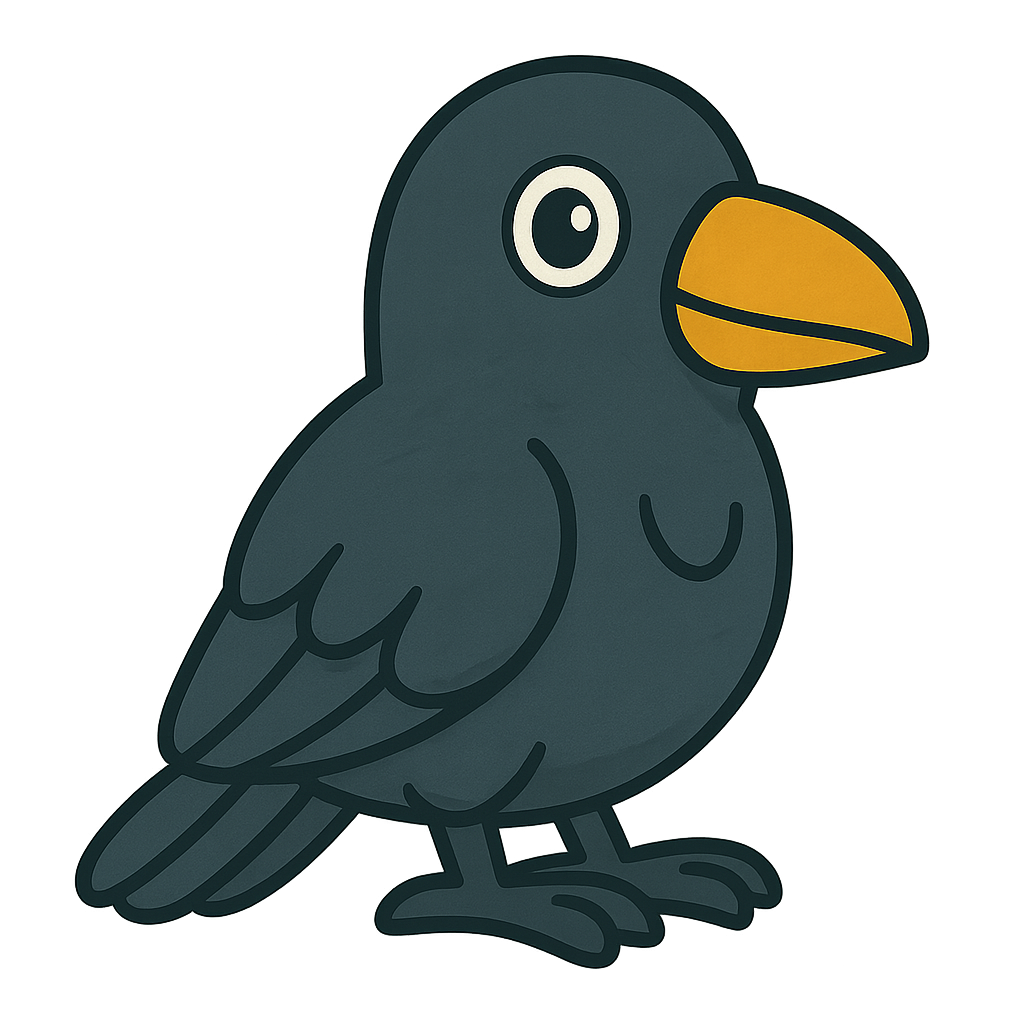 Rory the Raven plushie