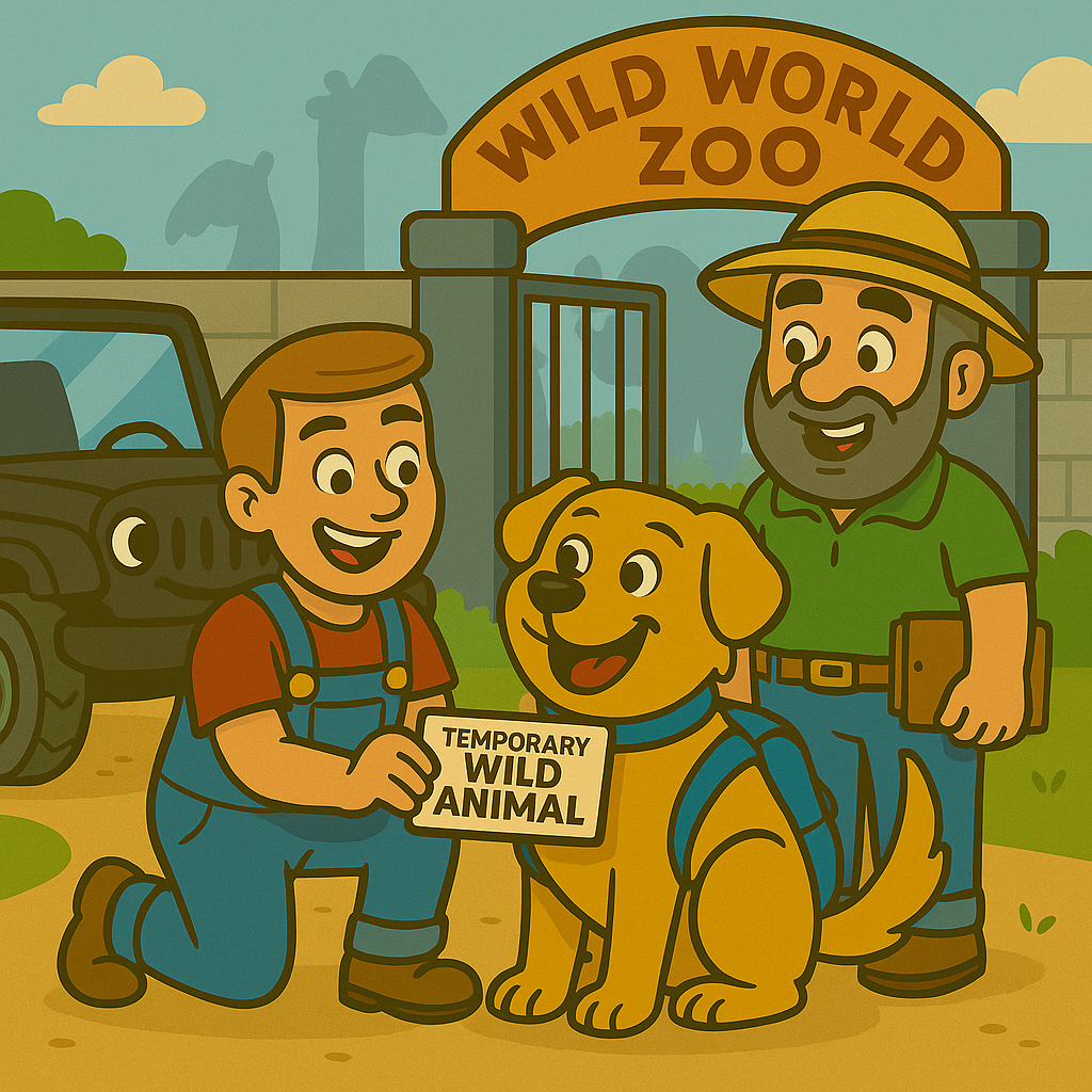 Harley and Dad at the Zoo